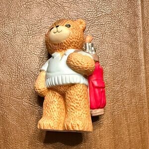 Lucy and Me golf bear figurine